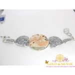 Жіночий браслет срібний "Схід" яшма 4290 , Gold & Silver Gold & Silver, Украина